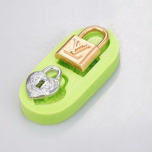 Fashion Inspired Padlock Lock Silicone Mold